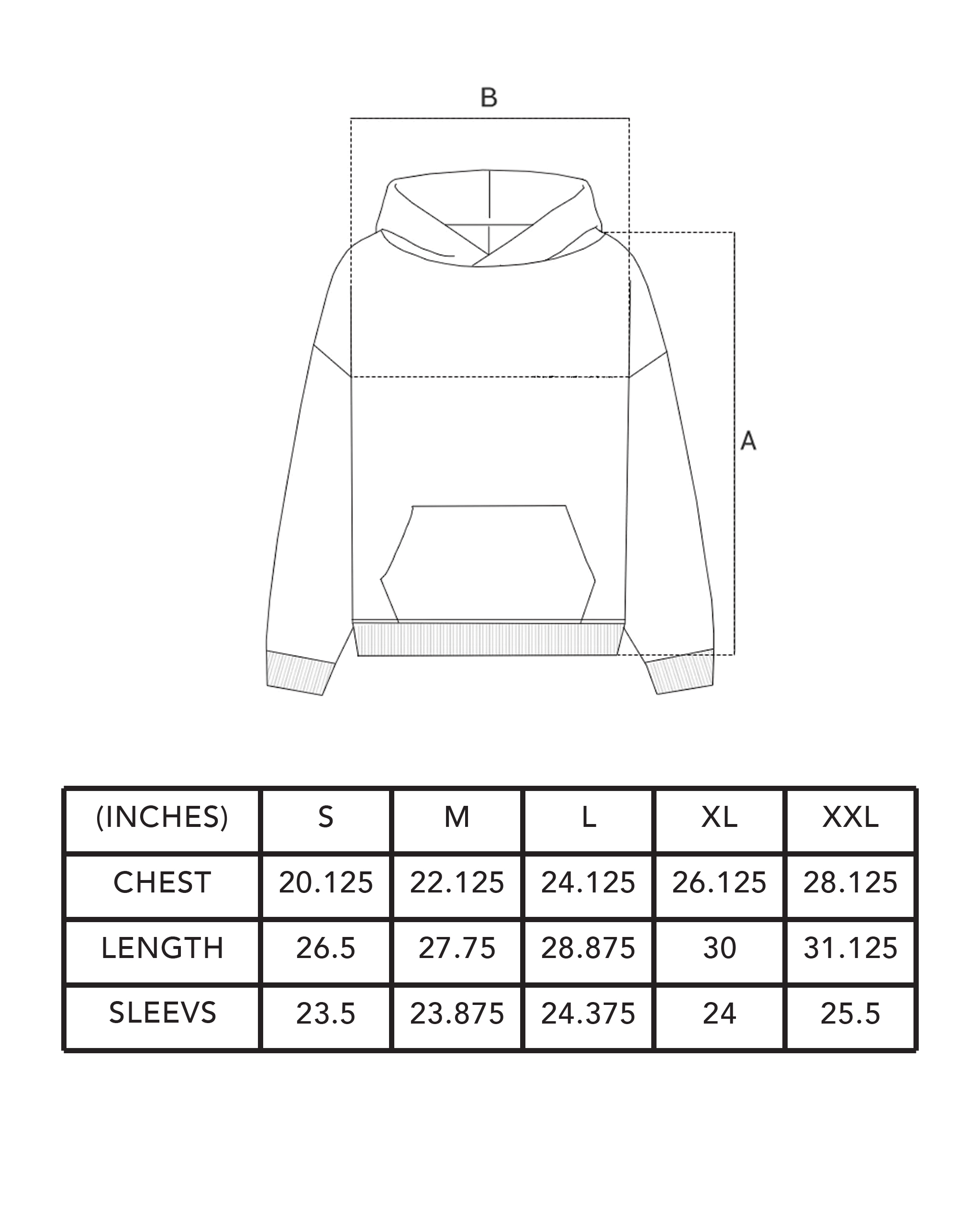 VINTAGE BLACK HOODIE BLANK